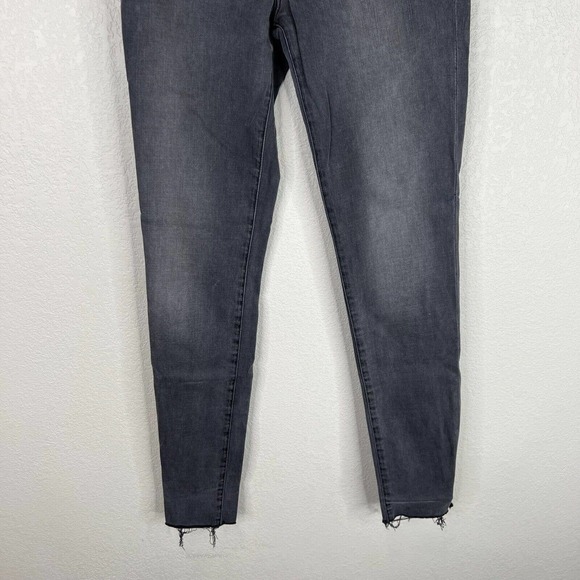 Frame Women High Rise Slim Skinny Ankle Denim Jeans Raw Hem Gray Size 25 - Picture 8 of 16
